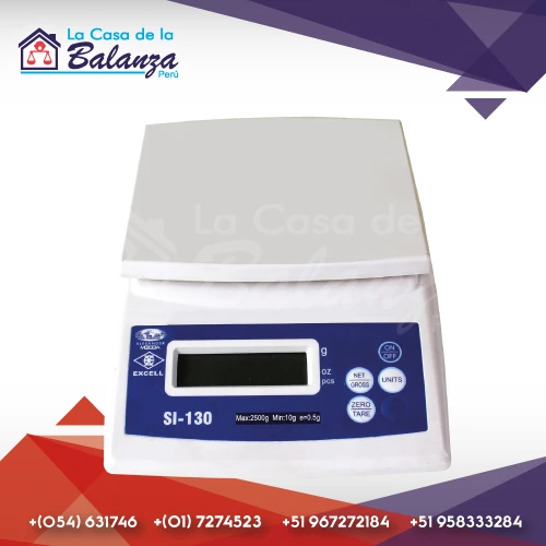 Balanza Gramera Excell SI-130 de 2.5 kilos