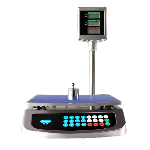 Balanza de 30 kilos Electrónica Comercial ELEMAX con torre