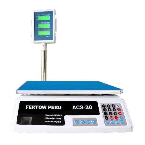 Balanza de 30 kilos Electrónica comercial Fertow Peru ACS s
