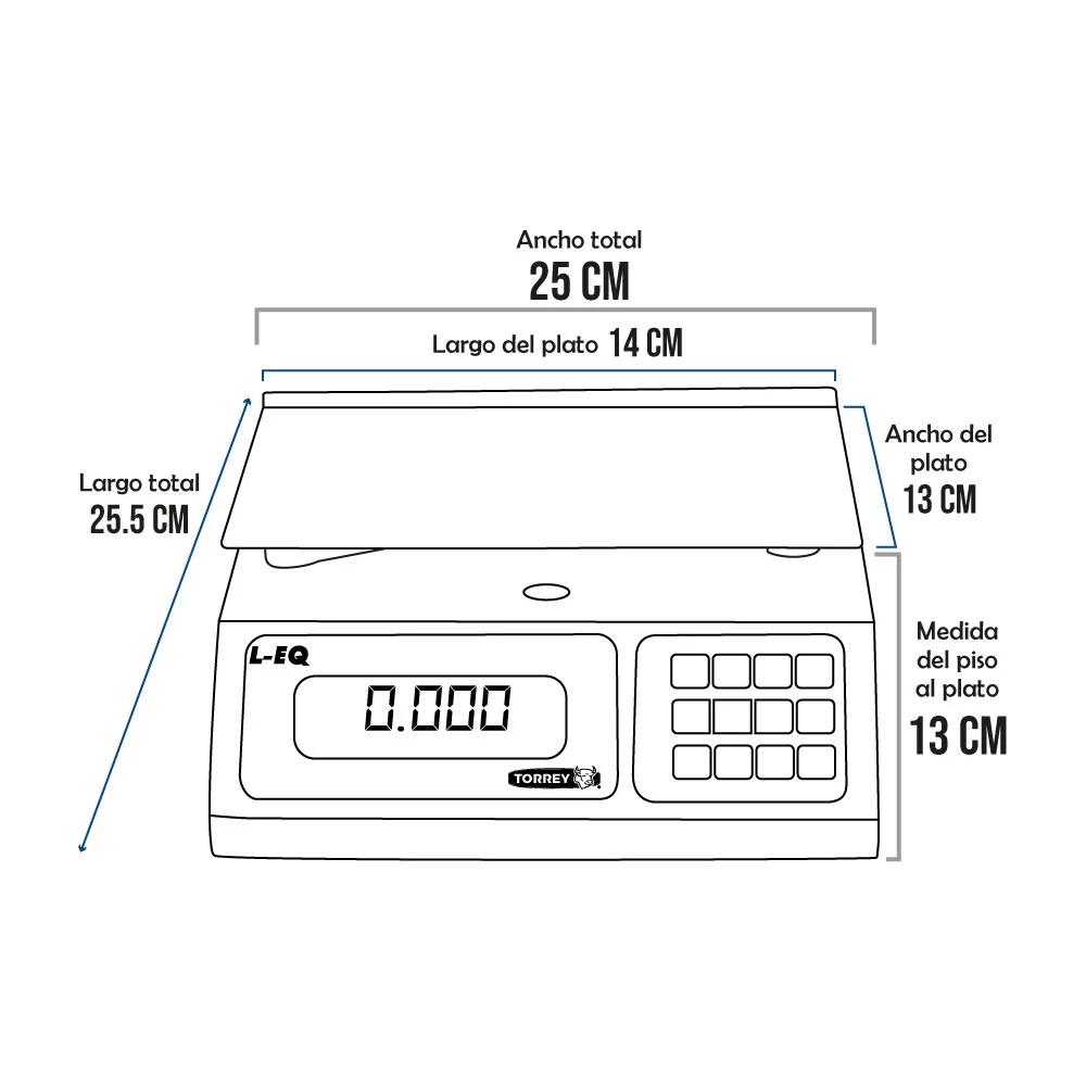 Balanza Gramera Torrey L-EQ de 6 kilos (1)