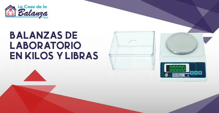 Balanzas de laboratorio en kilos y libras