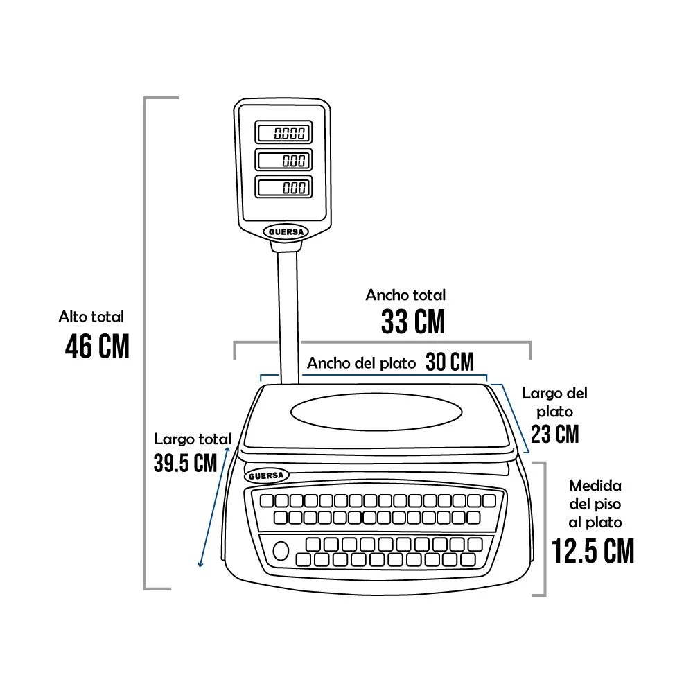 Balanza ACU TGC-30 de 30 Kilos
