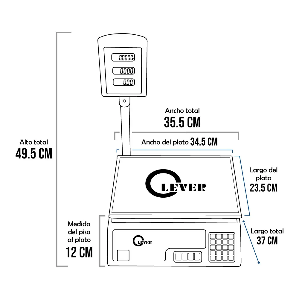 Balanza Clever Professional T de 30 Kilos