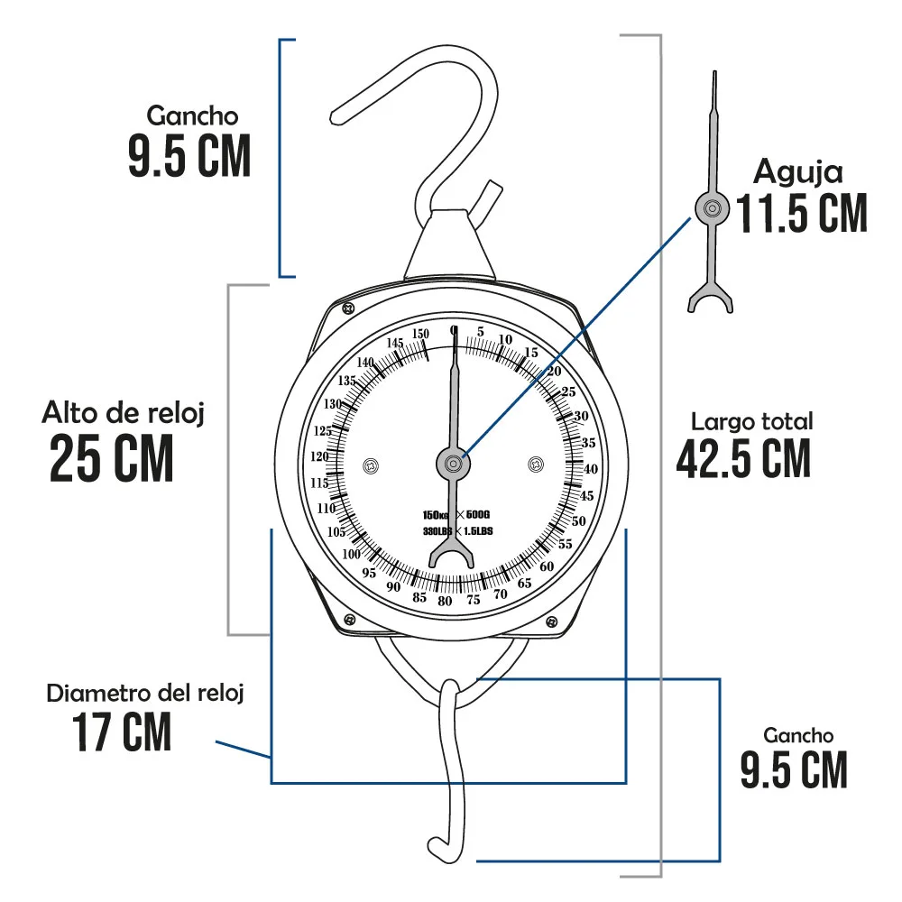 Balanza Colgante Hanging Scale SM 103 de 150 Kilos