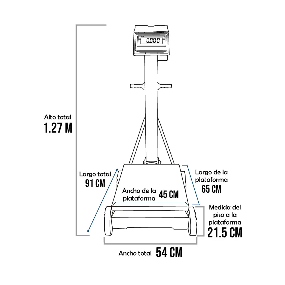 Balanza Electromecánica T-Scale BW de 500 Kilos
