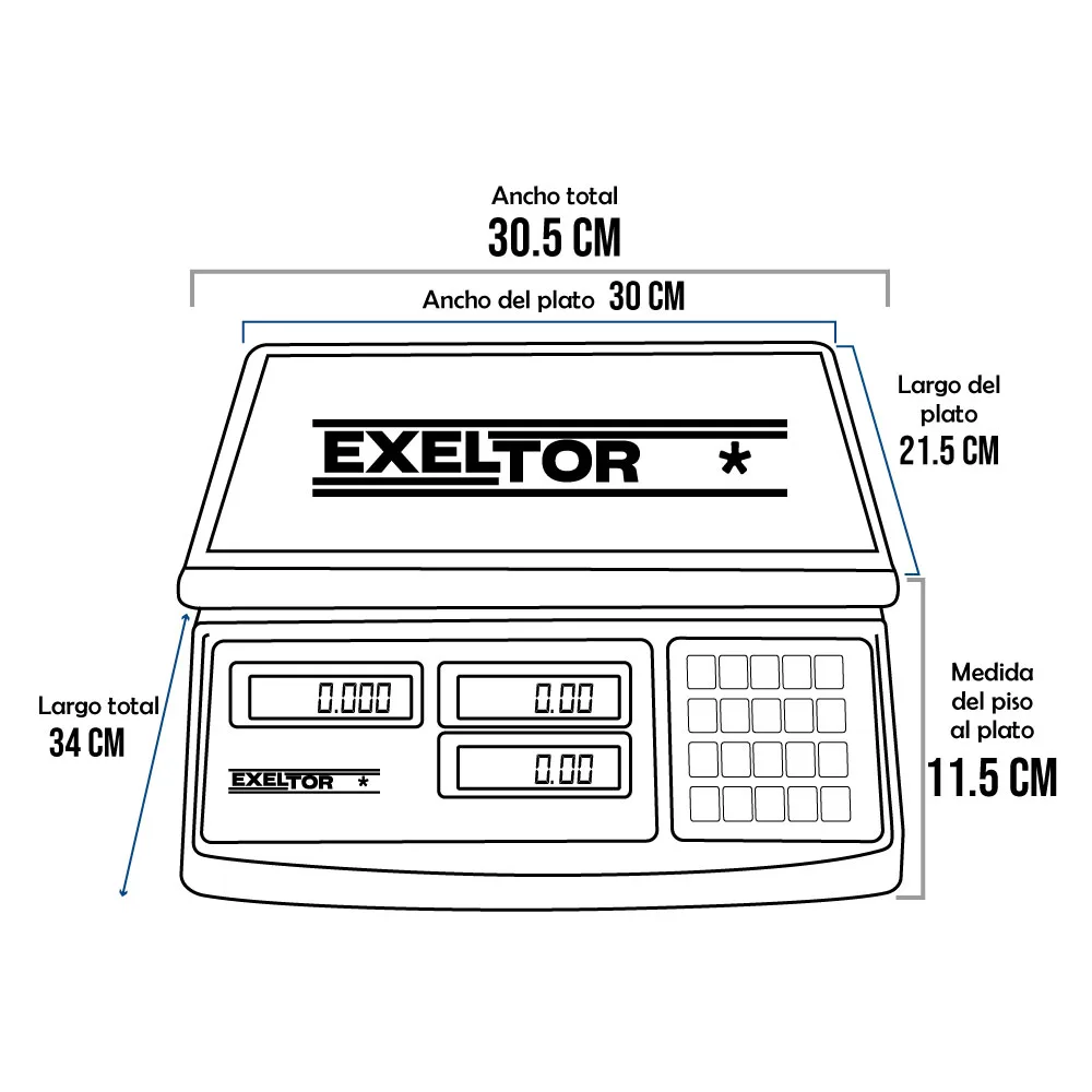 Balanza Exeltor BR40 de 40 Kilos