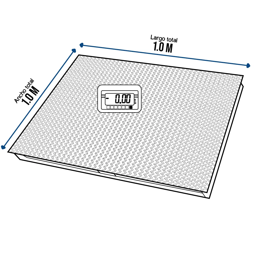 Balanza Tipo Rampa T-Scale BWS de 1 Tonelada