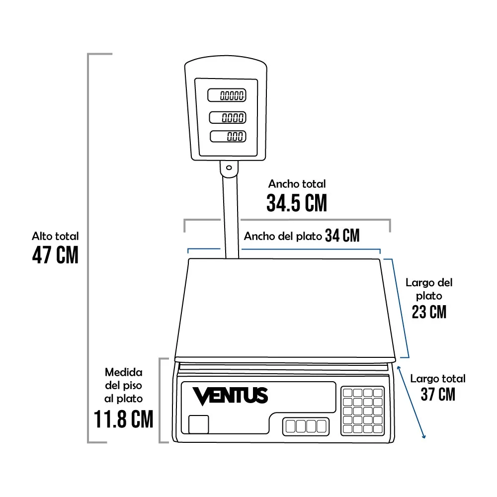 Balanza Ventus B-40T de 40 Kilos