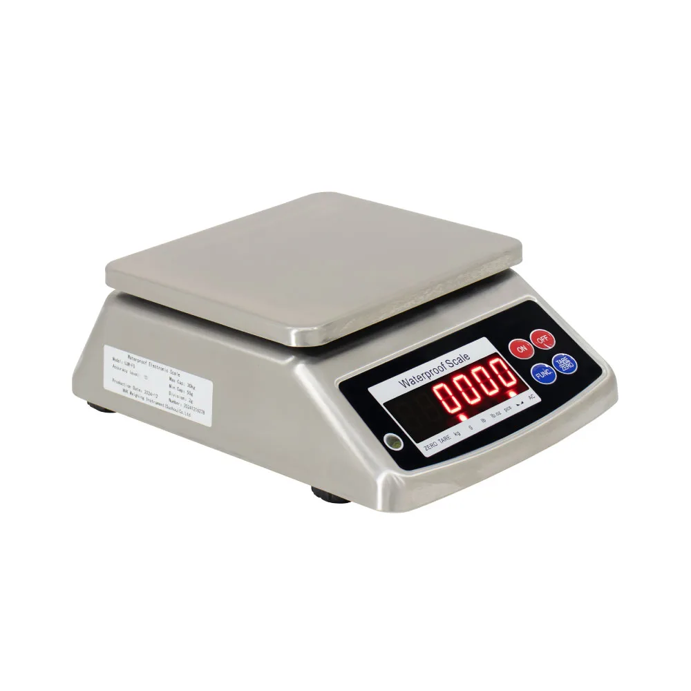 Balanza para Ambiente Húmedos WATERPROOF UJW-FS de 30 Kilos