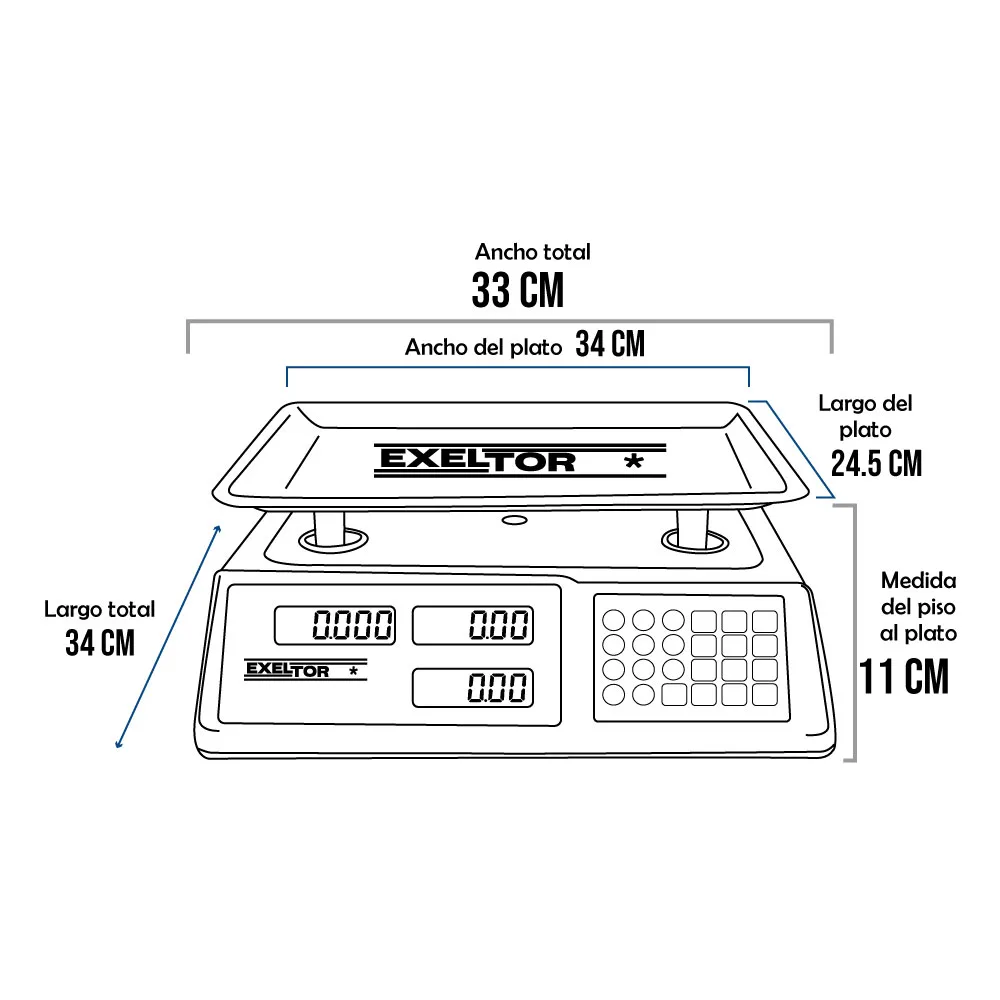 Balanzas Exeltor BR405 de 40 Kilos
