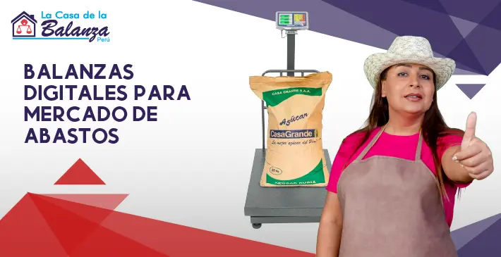 Balanzas digitales para mercado de abastos