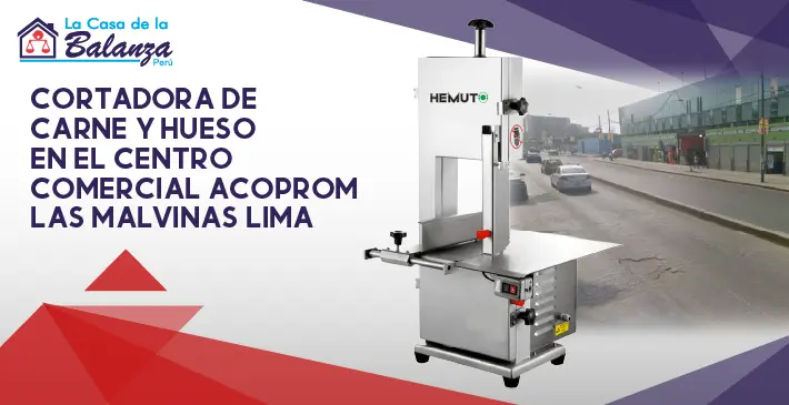 Cortadora de carne y hueso Centro Comercial Acoprom Malvinas Lima