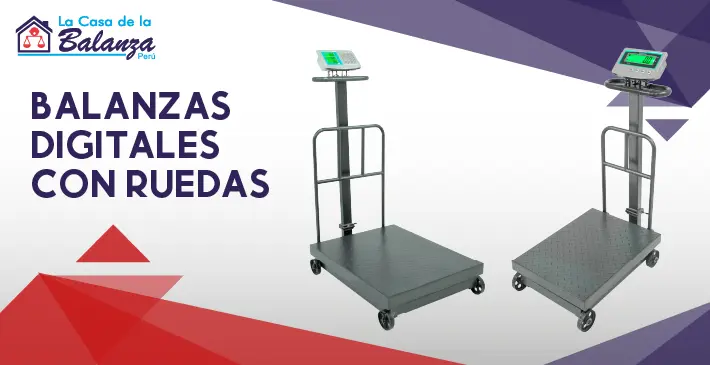 Balanzas digitales con ruedas