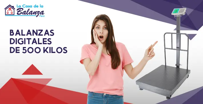 Balanzas digitales de 500 kilos