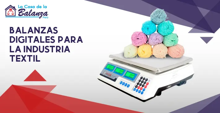 Balanzas digitales para la industria textil